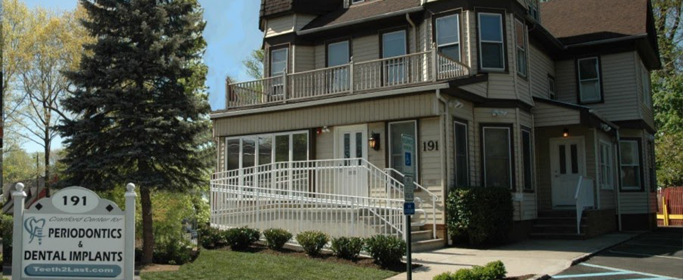 Exterior of Cranford periodontal office building